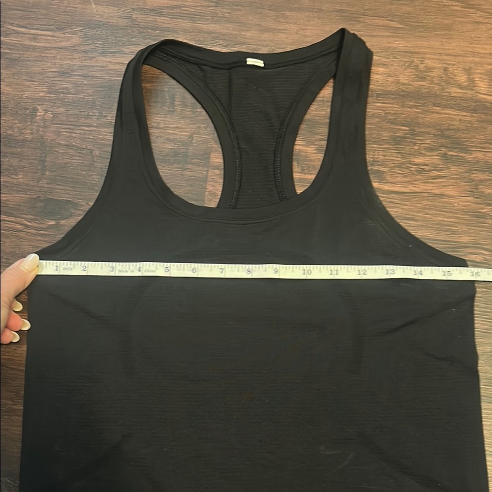 Lululemon Athletica Black Fitted Backless Tank Top